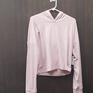 Zobha NWT  Cropped pink hoodie Size XL